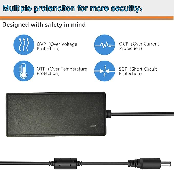 54V AC/DC Adapter Compatible with Ubiquiti Network USW-Lite-8-PoE UniFi Lite 8 PoE 8-Port Gigabit Ethernet Switch 8 Port Layer 2 USW-Ultra-60W NY-PW0L2-05401100 NYPW0L205401100 Power Supply