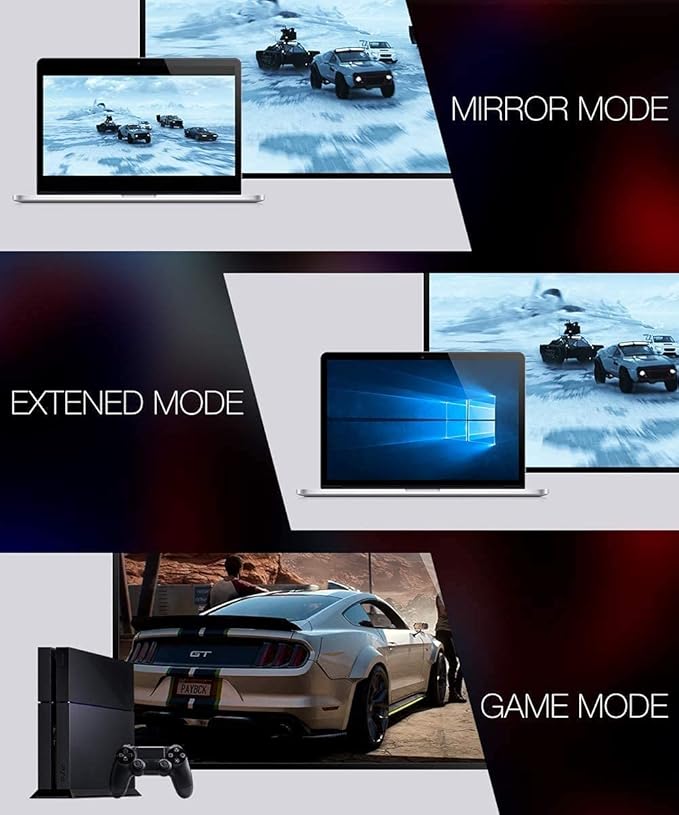 JSAUX 8K HDMI Cable 2.1 2 Pack 10ft, 48Gbps Ultra High Speed HDMI Cable Braided Cord (4K@144Hz, 4K@120Hz, 8K@60Hz) HDCP 2.2&2.3 HDR 10 eARC ARC, Compatible with Switch 2/PS5/Laptop/Monitor/HDTV/-Red