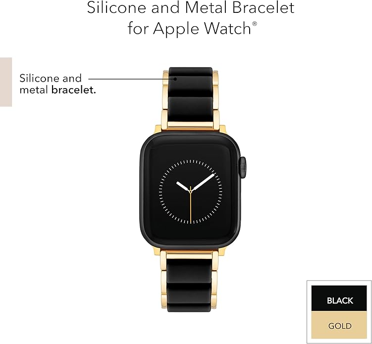Anne Klein Silicone Adjustable Bracelet for Apple Watch