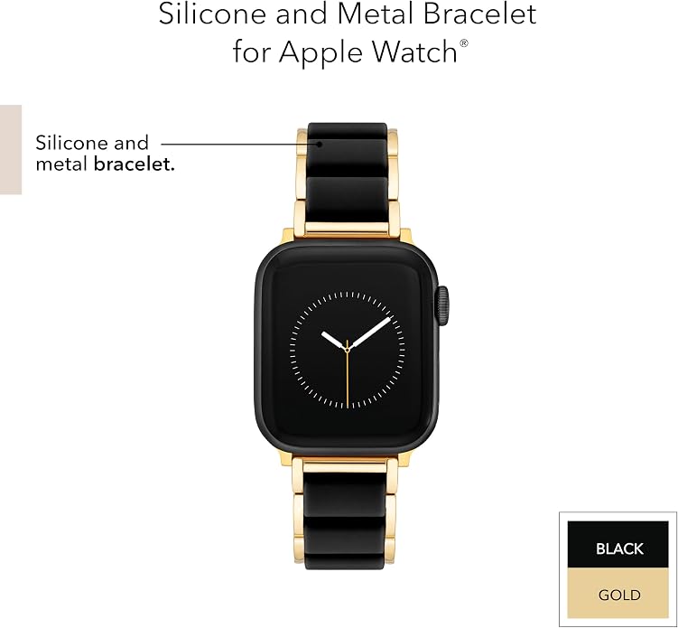 Anne Klein Silicone Adjustable Bracelet for Apple Watch