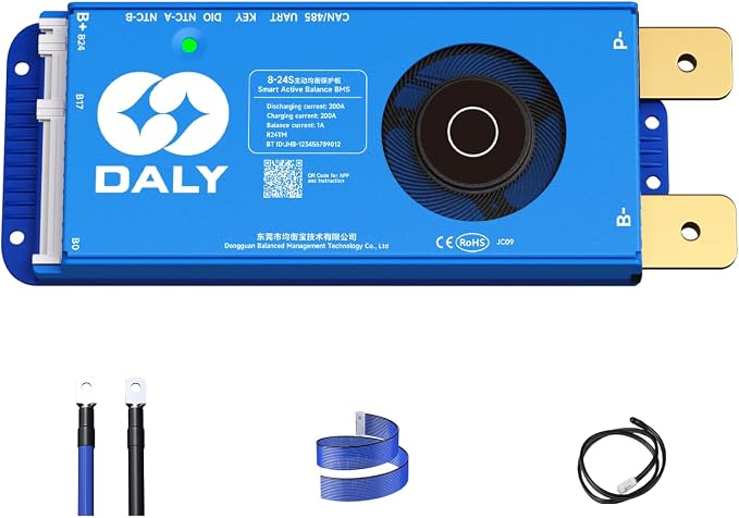 DALY Smart Active Balance BMS 200A 24V-84V 8S-24S Built-in Bluetooth with RS485 CAN PCB Battery Protection Board for Li-ion LifePO4 LTO Battery Pack