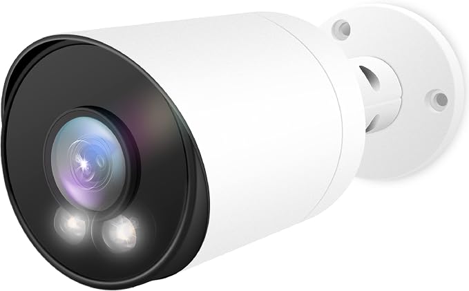 Marquis 4MP PoE IP Bullet Camera with Audio, IP Security Camera Outdoor Rated, Waterproof IP66, 108° Wide Angle 2.8mm Lens (Color Night) NDAA Compliant
