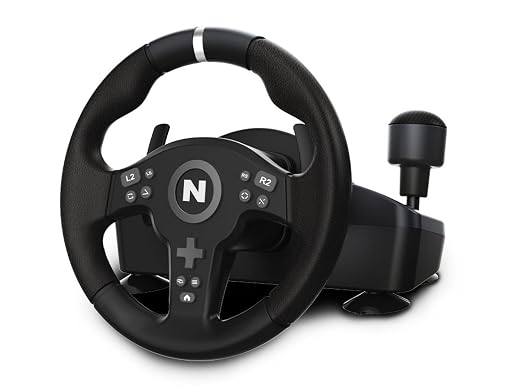 Nitho Drive Pro V200 PC Gaming Racing Wheel with Pedals and Shifter, Steering Wheel Compatible with PC, PS4, Switch 2/Switch, Xbox Series X|S and Xbox One, 270° Car Driving Simulator with Vibration
