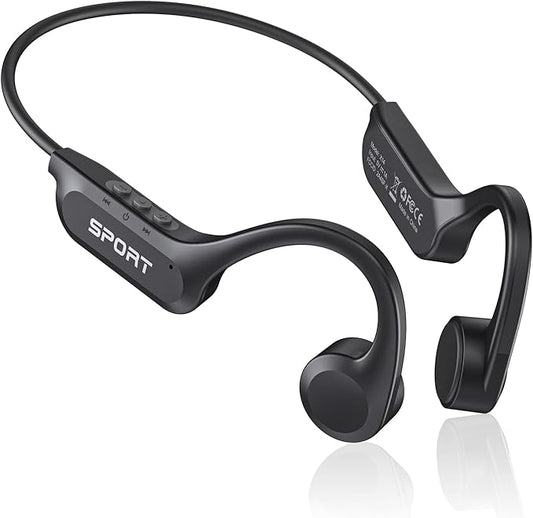 CXK Bone Conduction Headphones Bluetooth 6.0 Open Ear Headphones with Mic, Premium Loud Sound 10Hrs Playtime Bluetooth Headphones, IPX6 Waterproof Sports Headset for Running, Cycling, Walking