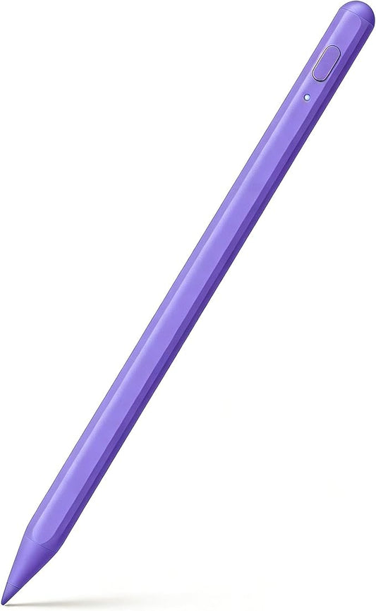 Pencil for iPad 11th/10th,2018-2025 Fast Charge Stylus Pen Palm Rejection Tilt Sensitivity Apple Pencil for iPad A16/11/10/9/8/7/6th,Pro 12.9"/11"/13" M5/M4,Air M3/M2/5/4,Mini A17/6th/5th-Purple