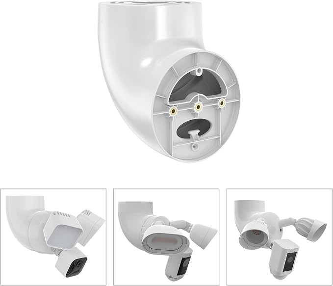 Eave Mount for Ring Floodlight Camera Wired Pro/Plus,Ring Floodlight Cam Pro (2nd Gen), Blink Wired FloodLight Cameras &Wyze Flood Iight Camera V2 and Roku Flood Light CAM