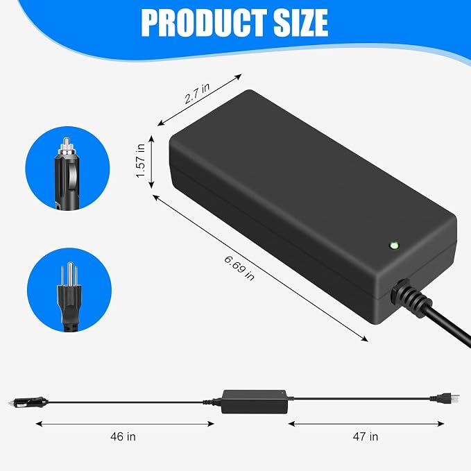 12V 10 Amp Power Supply Converter Adapter Plug Compatible with GMG Green Mountain Grills Davy Crockett Power Converter Adapter Style P-1001 GMG-ADP10A GMGADP10A