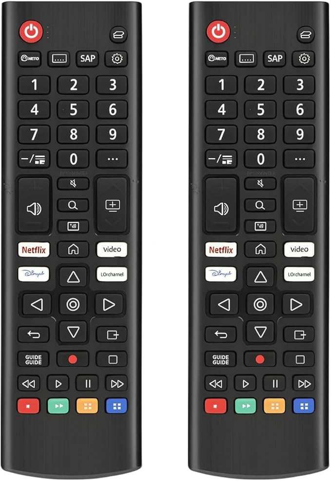 (Pack of 2) Universal Remote Control for All LG Smart TVs. Replacement for All LG TV Remotes.1-Year Warranty.