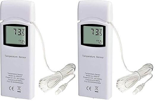 Ambient Weather WH31P Water Proof Thermometer Probe Sensor - Pack of 2