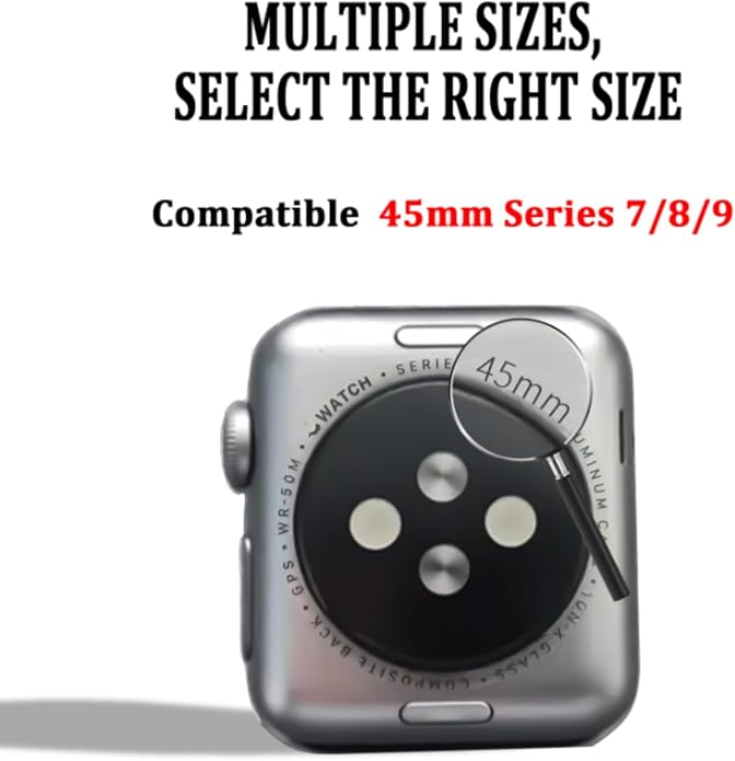 16 Pack Band Compatible with Apple Watch Bands 40mm 41mm 42mm 44mm 45mm 46mm for Women Men, Screen Protector Case Band&Organizer for iWatch Series 11 10 9 8 7 6 5 4 SE（Please select the correct size）