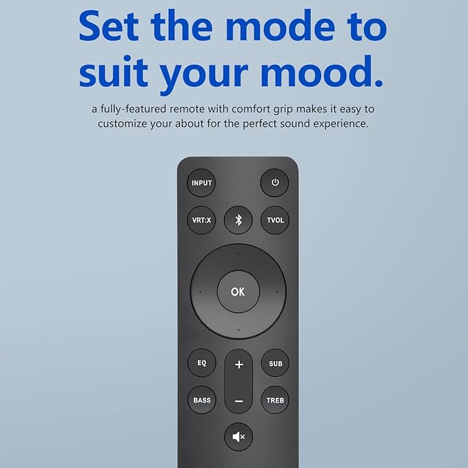 for VIZIO-Soundbar-Remote, Replacement for VIZIO 5.1/2.1 Home Theater Sound Bar，for M/V/P Series Home Audio Sound System