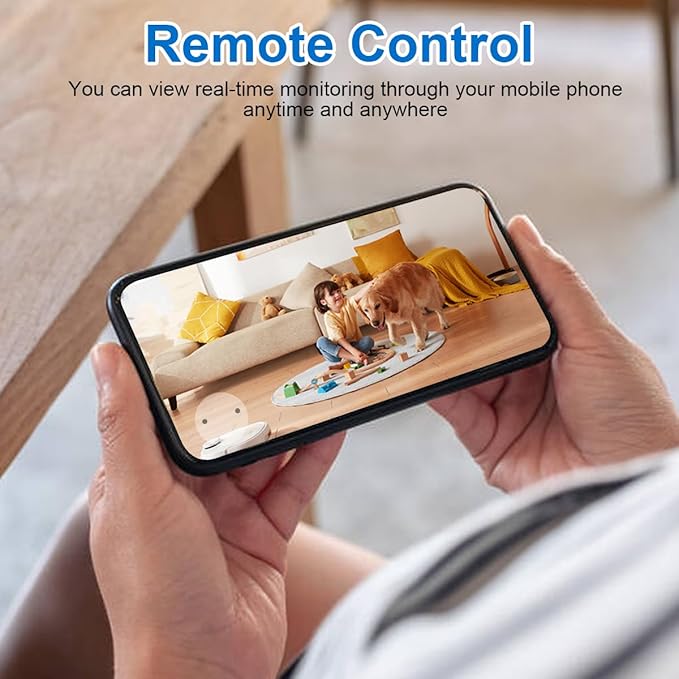 Security Camera WiFi Wireless Phone Charger, Security Cam Motion Activated,HD1080P(Rotate Lens) with 250°Viewing Angle, camaras espias ocultas for Home Office Security(2.4/5G)