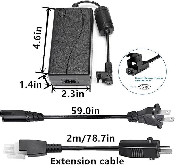 29V AC/DC Adapter for VIVO DESK-KIT-1B6B DESK-KIT-1B7B-36 Electric 60x24 inch/71x36 inch Standing Desk Workstation Home Office Desk Switching Power Supply Cord Charger Cable PSU