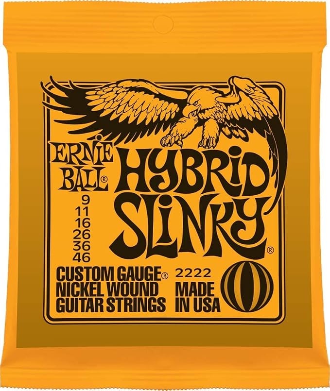 Ernie Ball Mighty Slinky Nickel Wound Electric Guitar Strings, 8.5-40 Gauge (P02228)