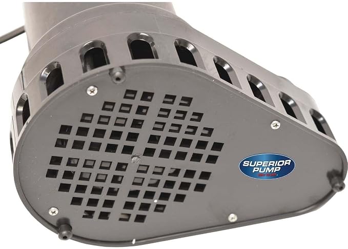 Superior Pump 92372 1/3 HP Thermoplastic Submersible Sump Pump with Vertical Float Switch