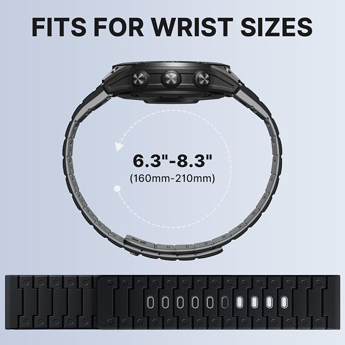 Bandletic Compatible with Garmin Fenix 6X/7X Pro Band, 26mm Quick fit Soft Silicone Magnetic Watch Band Replacement for Fenix 8 51mm/7X/6X/5X Plus/3/Instinct 2X Solar 3 50mm/Descent MK2i Smartwatches