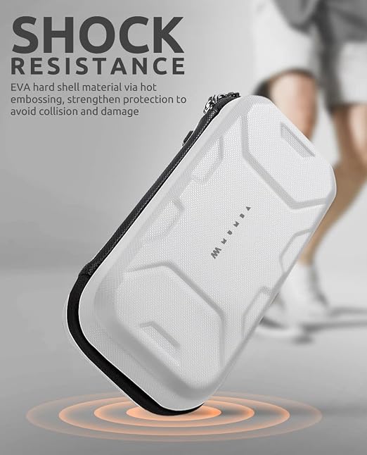 Mumba Carrying Case for Nintendo Switch OLED & Nintendo Switch 2017, [Plus Version] Portable Protective Travel Carry handbag Pouch for Blade/Battle Case [Large Capacity] (White)