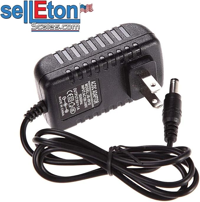 SellEton SL-Adapter 9V Power Supply AC/DC Adapter for Indicators SL-7510 SL-7561 SL-7516 PS-IN202 LED/LCD | Universal 100-240V AC Power Adapter Durable DC Adapter Plug Charger