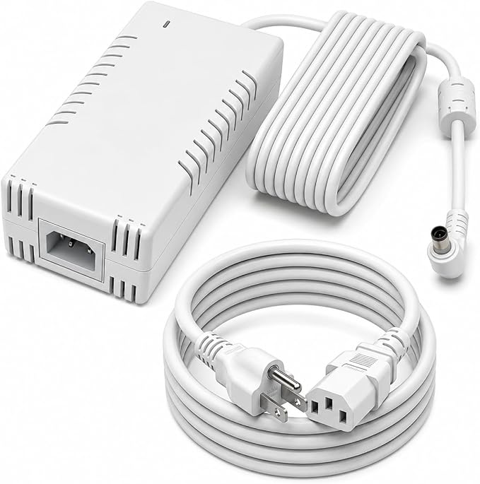 54V 210W Power Adapter Compatible with Ubiquiti UACC-Adapter-AC-210W, Replacement AC DC Power Supply for UniFi US-XG-6POE, USW-Ultra-210W and 6/8-Port PoE Switches, Industrial Grade, White