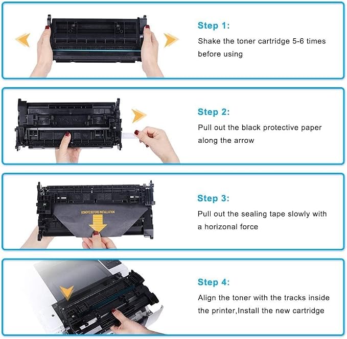 78A CE278A Black Toner Cartridge Replacement for HP 78A CE278A Toner Cartridge for HP LaserJet P1606dn 1536dnf MFP M1536dnf 1606dn P1606 P1566 P1560 Printer Ink -4 Pack