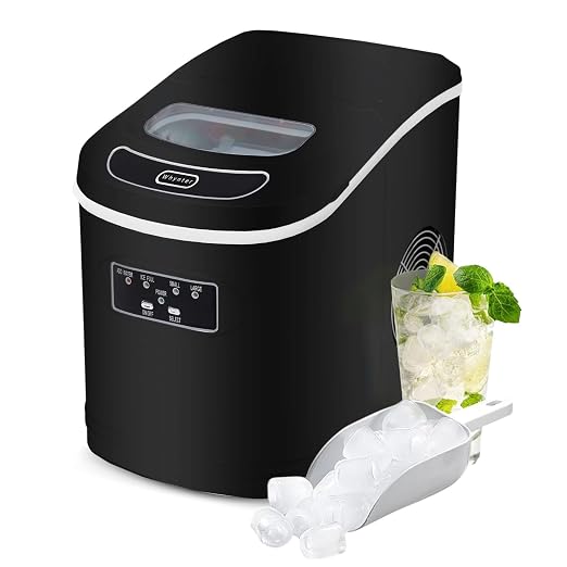 Whynter IMC-270MB Compact Portable Ice Maker, 27 lb. Capacity, Metallic Black