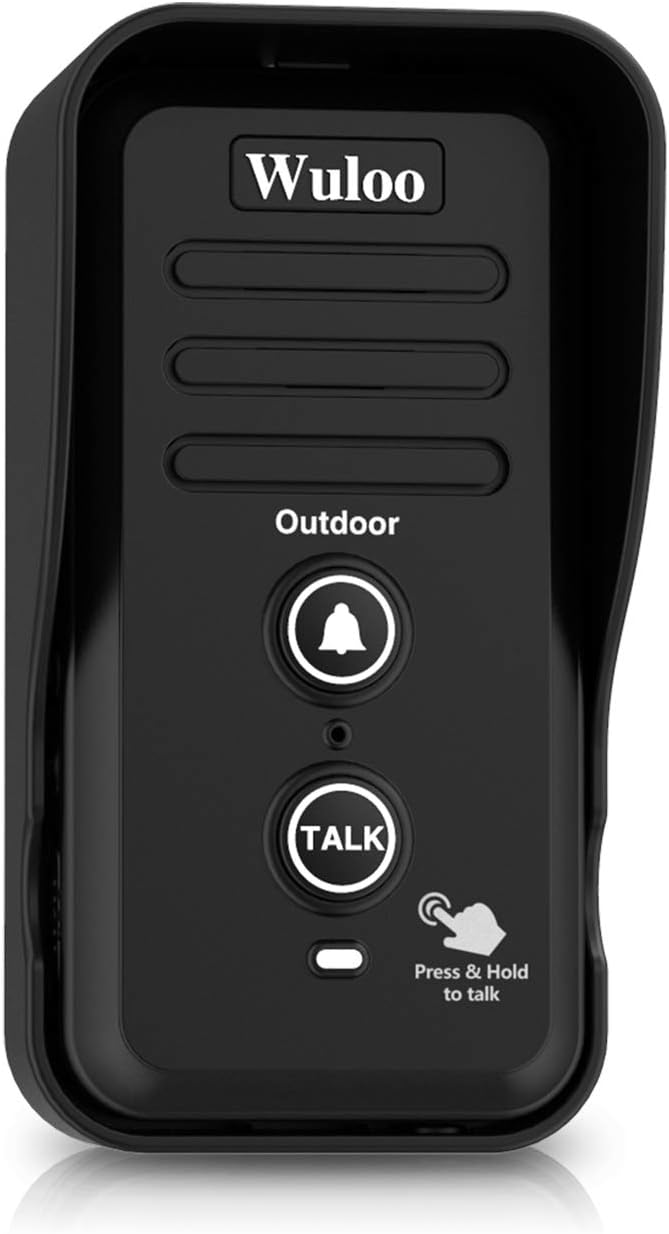Expandable fro Wuloo Wireless Intercom Doorbell, an Additional Outdoor Unit for Expanding Wuloo Doorbell System(Only Outdoor Unit, CAN NOT Work Without Indoor Unit)