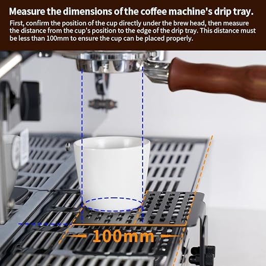 watchget Coffee Weighing Rack Espresso Machine Electronic Scale Weighing Stand Stainless Steel Coffee Scale Rack Stem Waterproof Scale Rod Protection Rack Black