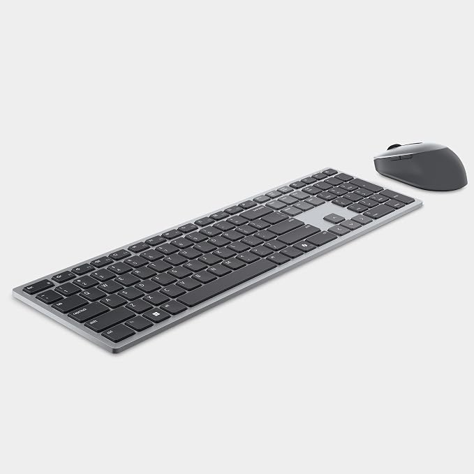 Dell Premium Wireless Keyboard and Mouse - KM720 - USB wireless receiver, 12 programmable keys of F1-F12, Mouse Buttons Qty 7, DPI. 1000, 1600 (default), 2400, 4000, Advanced Exchange Service - 1 year