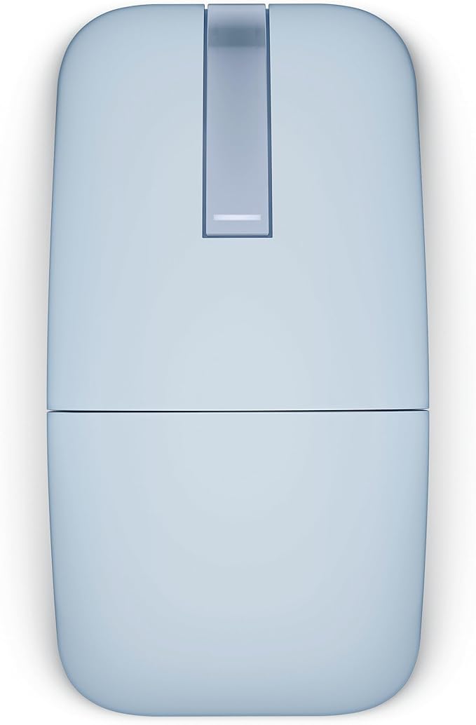Dell MS700 Bluetooth Travel Mouse - Bluetooth 5.0/Dell Pair/Microsoft Swift Pair Connectivity, Adjust DPI up to 4000, Optical LED Sensor, Touch Scroll with latest Touch Controller - Misty Blue
