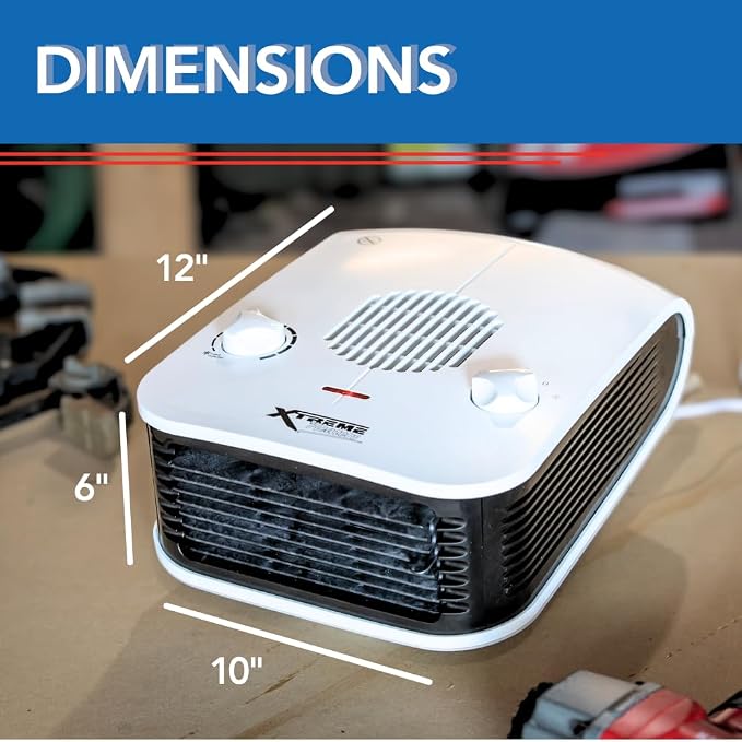 Xtreme Heaters Boat, Cabin & RV Heater | Overheat Protection, Tip-Over Protection, Portable | Boat Heater, Heat RV Bay (White)