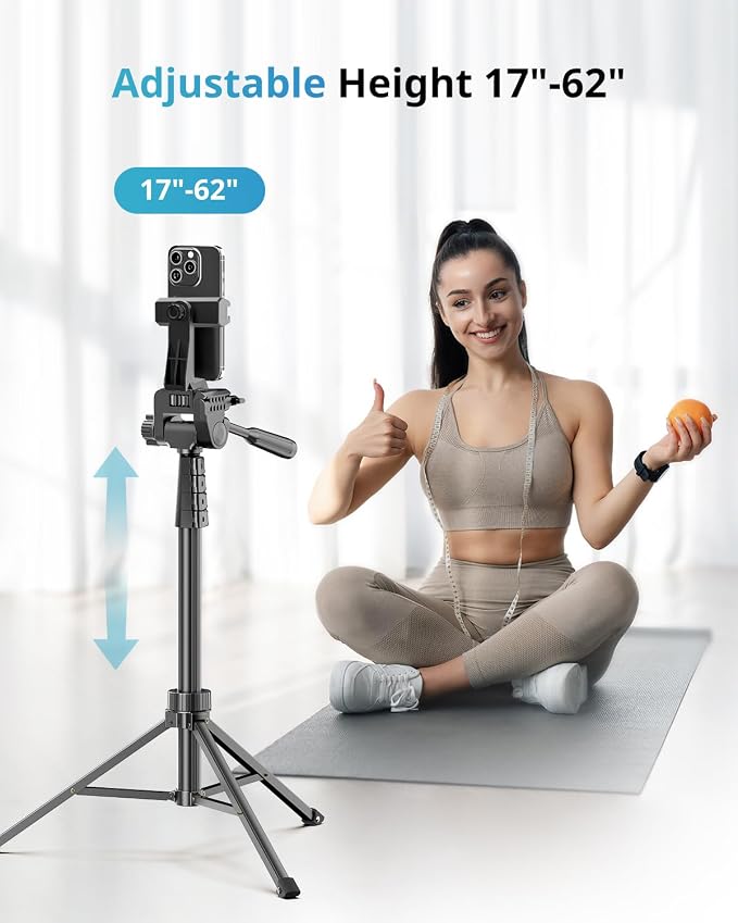 UBeesize 12'' LED RGB Ring Light with 62'' Tripod Stand, Selfie Ring Light for Video Recording, Live Streaming, TikTok & YouTube, Compatible with iPhone & Android