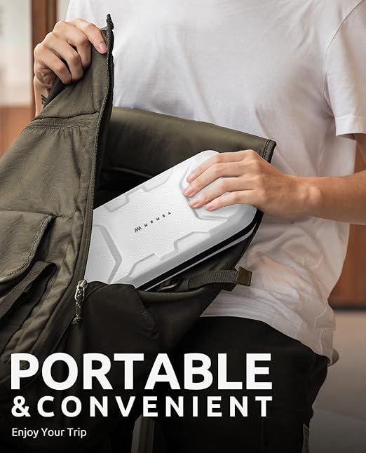 Mumba Carrying Case for Nintendo Switch OLED & Nintendo Switch 2017, [Plus Version] Portable Protective Travel Carry handbag Pouch for Blade/Battle Case [Large Capacity] (White)