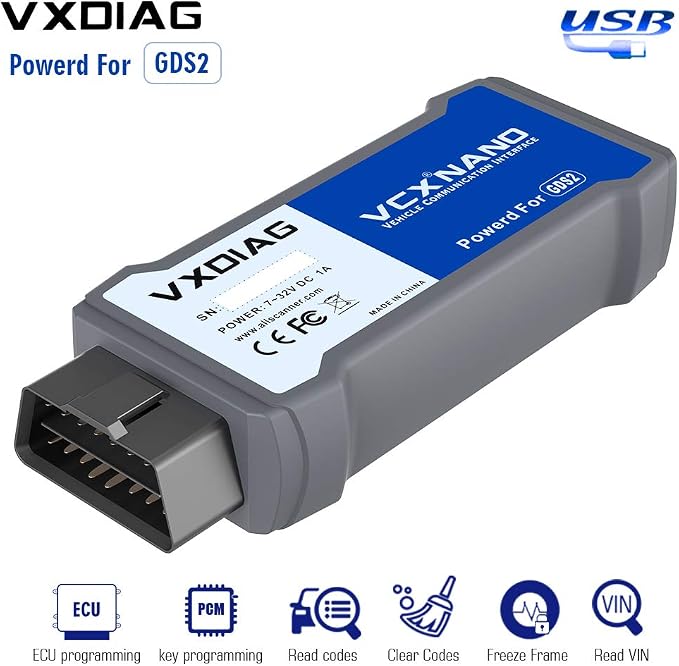 VXDIAG VCX Nano GDS2 and Tech2Win Diagnostic Tool Compatible for GM/OPEL with Global Diagnostic Programming System GDS & GDS2