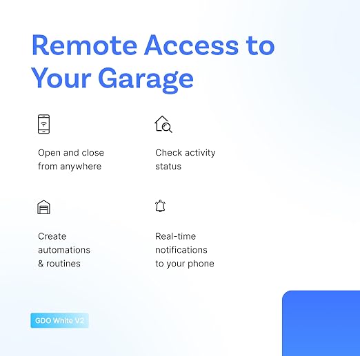 Konnected Smart Garage Door Opener White - Retrofits Garage Door Openers - Control with Alexa, SmartThings, Home Assistant, Hubitat, Control4, HomeSeer - Make Your Garage Door Opener Smart