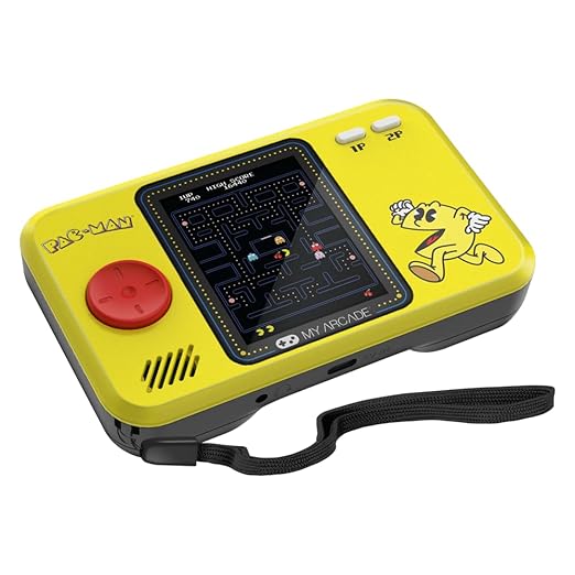 My Arcade Pac-Man Pocket Player Bundle: Officially Licensed, Portable Gaming Console, Travel Case and Screen Protector Included. Includes Classic Mode and Speed Up Mode.