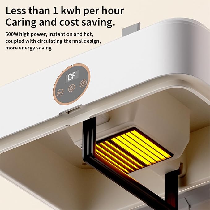 Portable Clothes Dryer Mini Dryer for Apartment RV Travel Dorm Portable Laundry Dryer Small Compact With Fast Drying Adjustable Timer Quiet Operation Remote Control-White