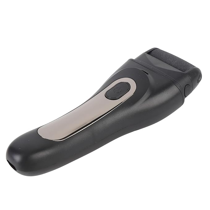 Electric Callus Remover Powerful Motor Electric Foot File Complete Accessories Cordless Use for Home Use (Black)