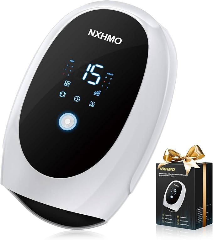 Hand Massager with Heat and Compression,Hand & Wrist Massager for Arthritis and Carpal Tunnel Pain Relief