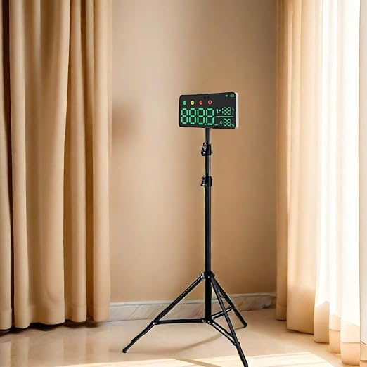 5-in-1 Decibel Meter - 30-130dB Range Wall Mount Sound Level Meter, Large LED Display Noise, Temperature & Humidity, Time Measurement Meter for Home, Classroom, Wall Hanging Sound Decibel Meter