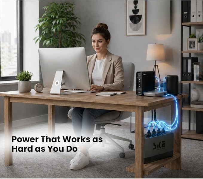 SKE SMART KEY ENERGY SKE 425VA/240W UPS Battery Backu Surge Protector for Computer UPS Battery Backup Uninterruptible Power Supply…, VL425