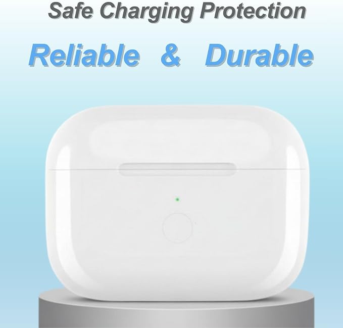 Replacement Charging Case for AirPod Pro 2 and 1 gen, Wireless Charging Cases Compatible with AirPod Pro 1st / 2nd, Wired and Wireless Charging, Bluetooth Pairing Sync, USB C Port