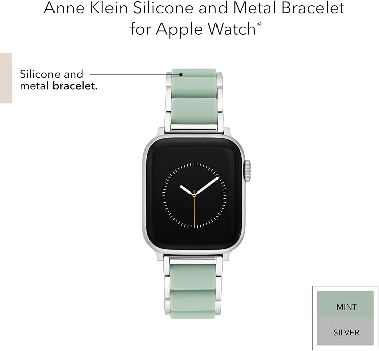 Anne Klein Silicone Adjustable Bracelet for Apple Watch
