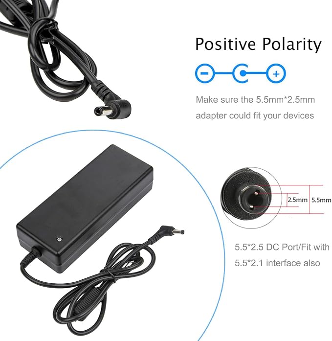 COOLM 52V 3A Power Supply Adapter - COOLM AC DC 52 Volt 3 Amp Replacement 2A 2.3A 2.5A 2.7A 2.88A for Reolink PoE NVRs, PoE Switch, Injector, Compatible with RLN16-410 / RLN8-410