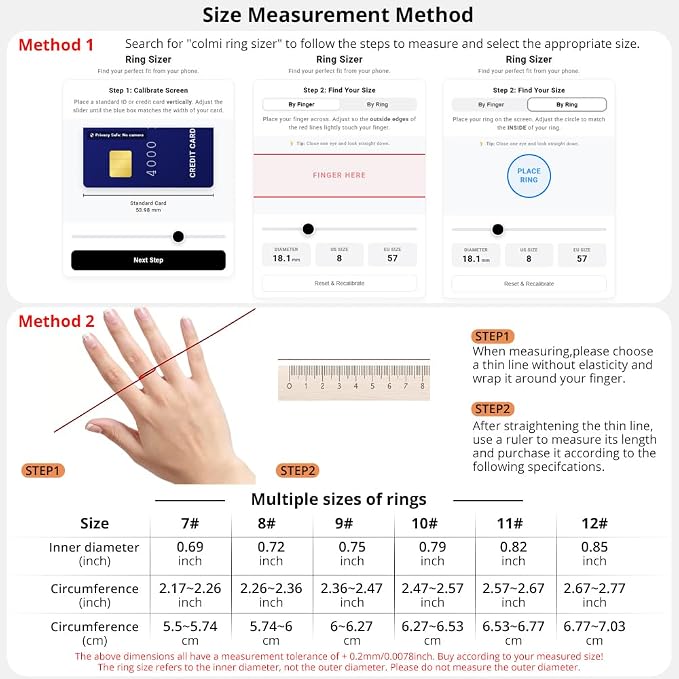 COLMI R02 Smart Ring, Smart Ring for Women and Men, No Subscription Fee, with a Charging Case, Supports Heart Rate, Blood Oxygen, Sleep Health Monitoring. (Black, 10#)