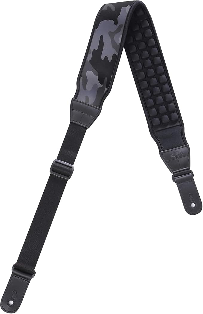 KLIQ AirCell Guitar Strap for Bass & Electric Guitar with 3" Wide Neoprene Pad and Adjustable Length