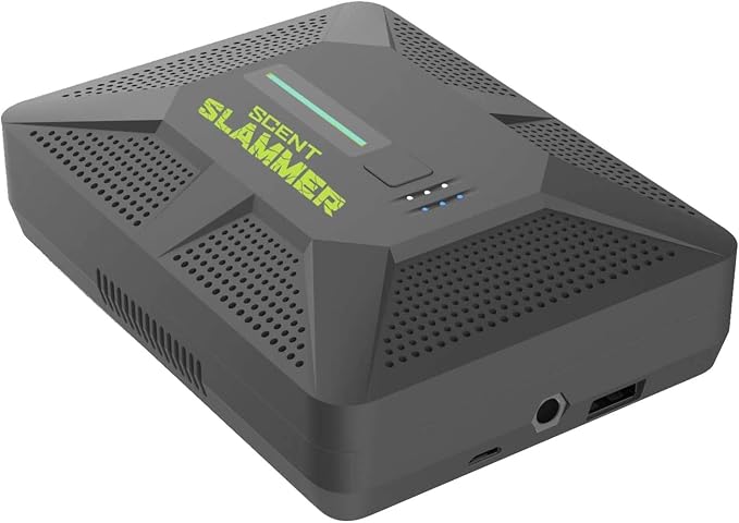 HME Scent Slammer 2 in 1 Ozone Hybrid Handheld Device | Compact Powerful Rechargeable Portable Hunting Smell Eliminator for Clothing and Gear