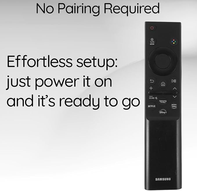 Original BN59-01457A Remote Control fit for Samsung Smart Monitor M5 and Crystal UHD Smart TV Includes Netflix, Samsung TV, Prime Video, and Disney+ Shortcuts