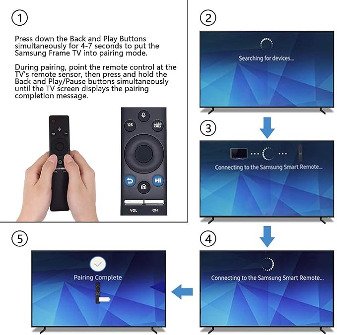 BN59-01266A BN59-01241A RMCSPM1AP1 BN59-01292A Replaced Voice Remote fit for Samsung Smart TV UN65MU6500FXZA