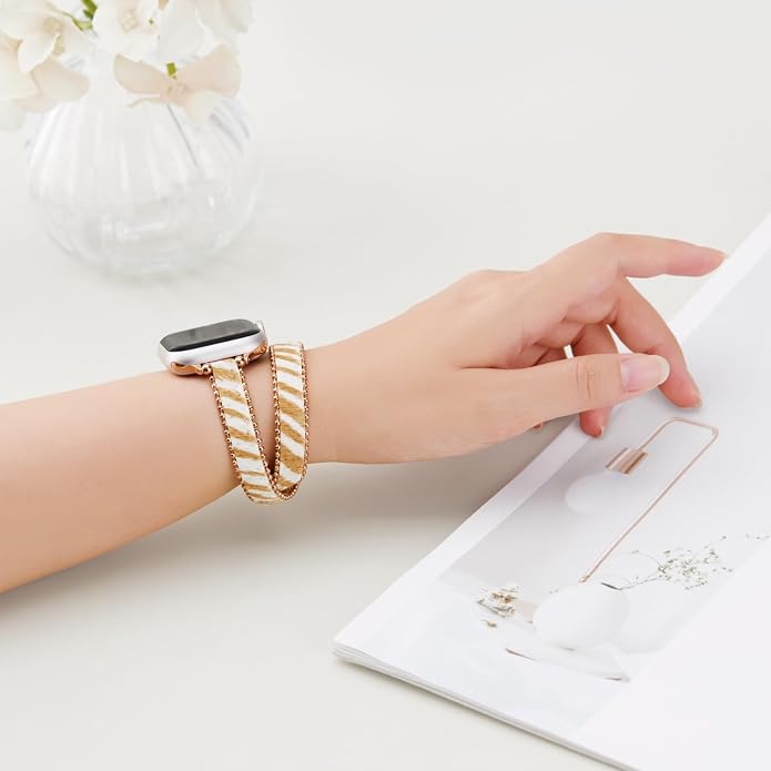 Missair Thin Band Compatible with Apple Watch 38mm 40mm 41mm 42mm 44mm 45mm 46mm 49mm for Women, Slim Bracelet Designer Dressy Stainless Steel Metal Strap for iWatch Series 11 10 9 8 7 6 5 4 SE Ultra