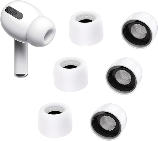 [3 Pairs-XS] TRI Replacement Ear Tips for AirPods Pro & AirPods Pro 2nd Generation Supports ANC/Transparency Mode, XS Sizes Silicone Ear Tips with Brief Box and Fit in Charging Case
